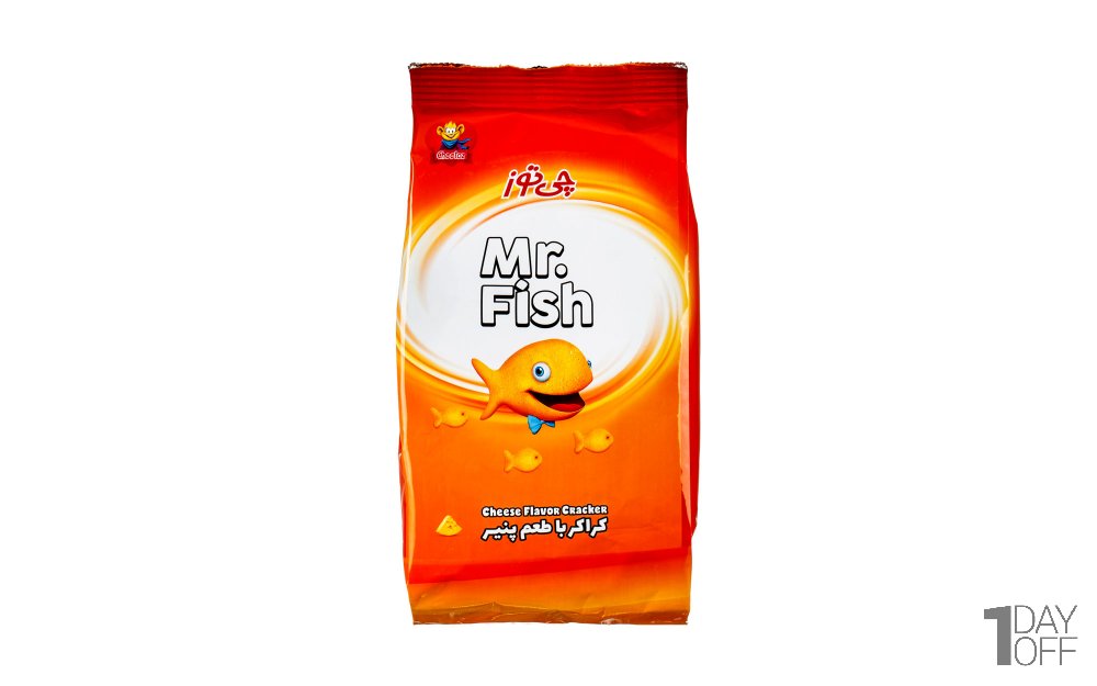 کراکر پنیری مستر فیش چی‌توز مقدار 90 گرم
