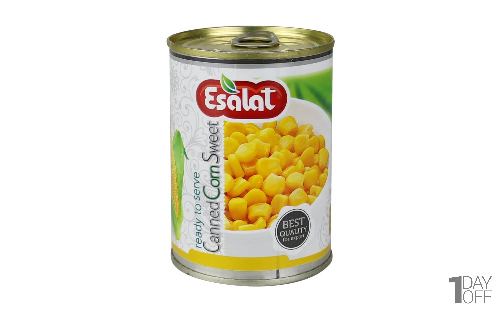 کنسرو ذرت شیرین اصالت مقدار 380 گرم 