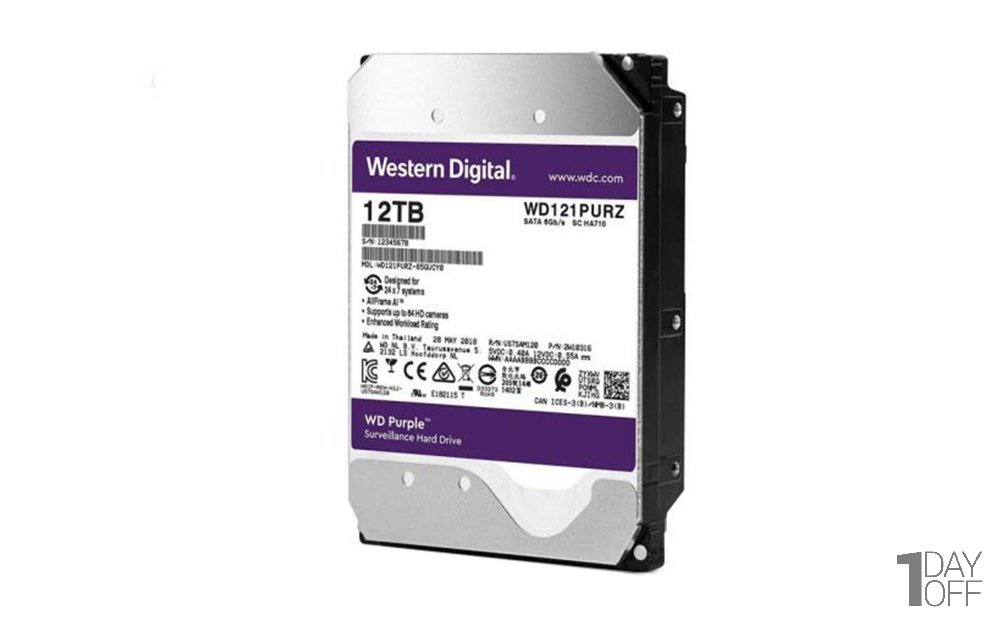 هارددیسک اینترنال وسترن دیجیتال بنفش WD121PURZ ظرفیت 12 ترابایت