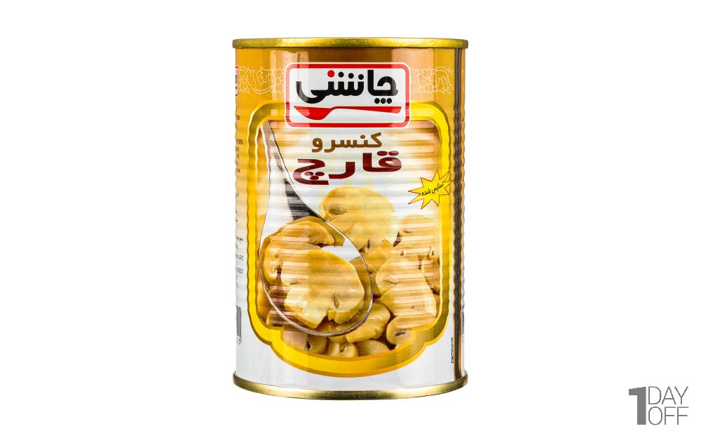 کنسرو قارچ ورقه‌ای چاشنی مقدار 400 گرم