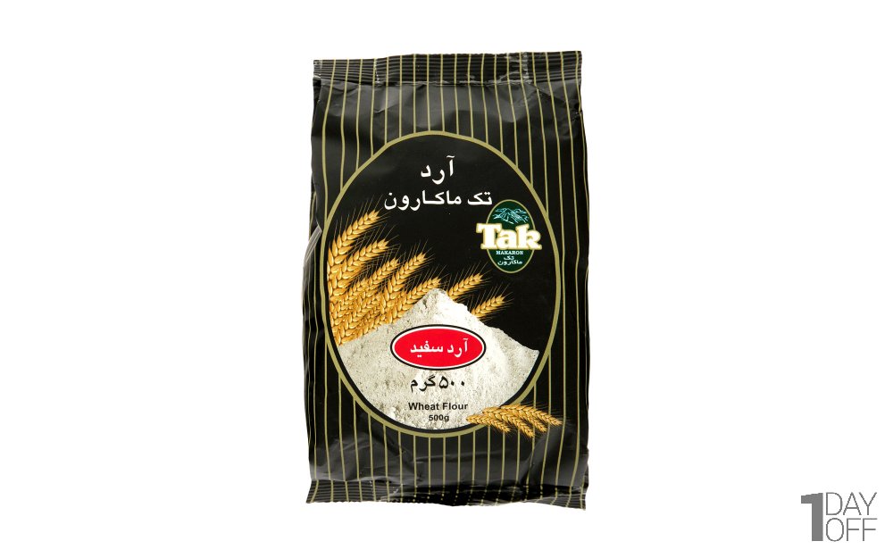 آرد سفید تک ماکارون مقدار 500 گرم