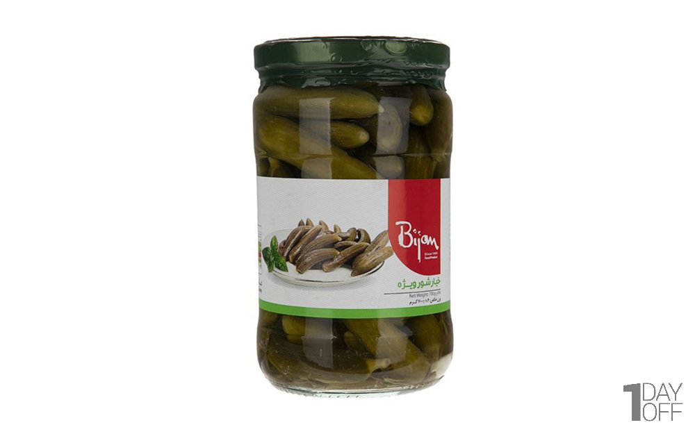 خیارشور ویژه بیژن مقدار 700 گرم