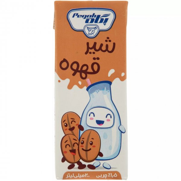 شیر قهوه کم‌چرب پگاه مقدار 200 میلی‌لیتر