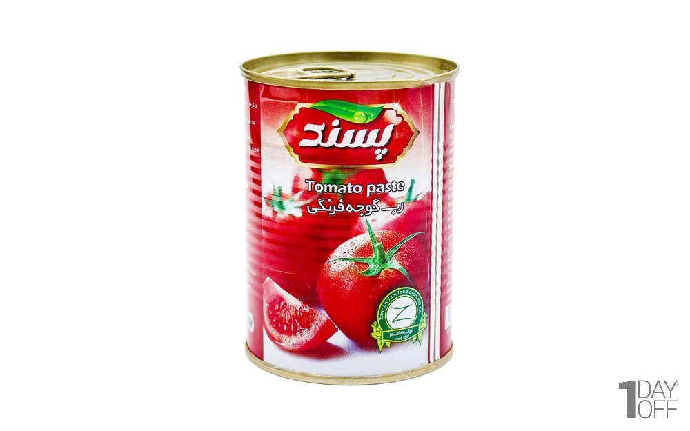 رب گوجه‌فرنگی پسند مقدار 400 گرم