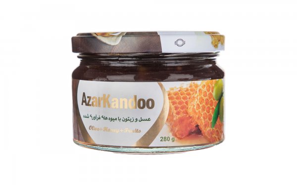 عسل و زیتون آذرکندو مقدار 280 گرم
