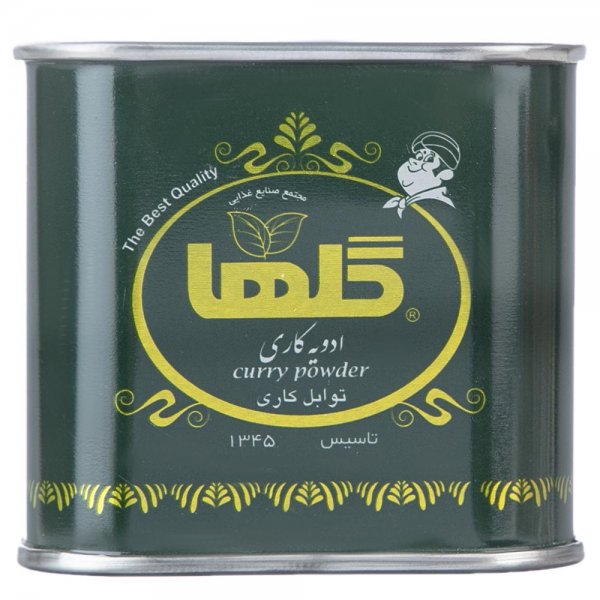 ادویه کاری قوطی فلزی گلها مقدار 70 گرم