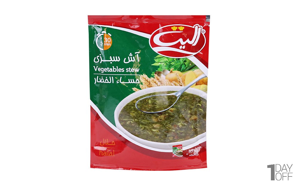  آش سبزی الیت مقدار 180 گرم