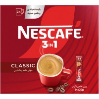 قهوه فوری نسکافه نستله 3 در 1 کلاسیک 24 ساشه‌ای
