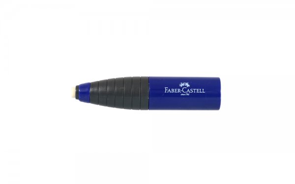 پاک‌کن چرخشی همراه با تراش فابر کاستل (Faber Castell) رنگ آبی