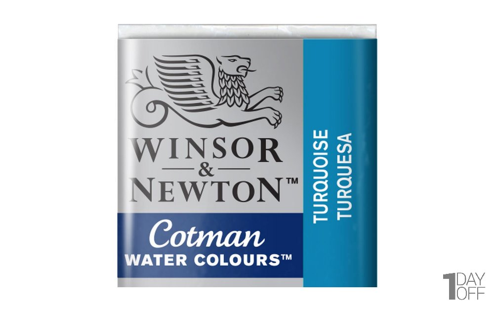 قرص آبرنگ وینزور (Winsor) سری Cotman رنگ TURQUOISE