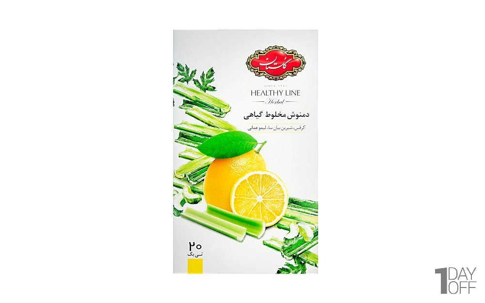 دمنوش کیسه‌ای مخلوط گیاهی گلستان بسته 20 عددی