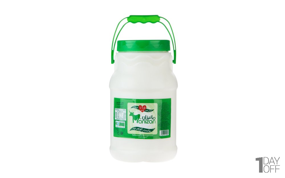 ماست کم‌چرب مانیزان مقدار 2 کیلوگرم