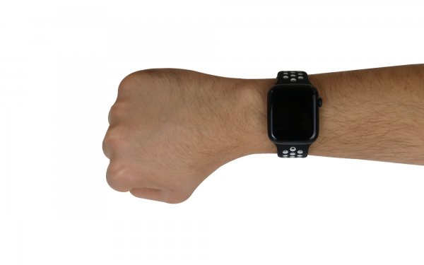 ساعت هوشمند طرح اپل رنگ مشکی و سفید مدل W5