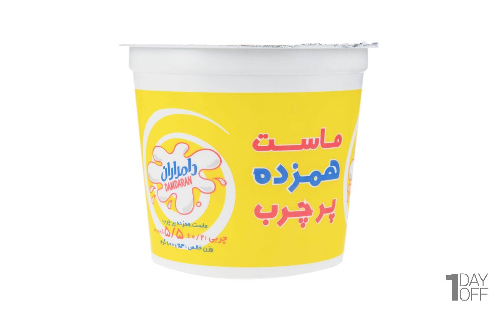 ماست همزده پرچرب دامداران مقدار 800 گرم