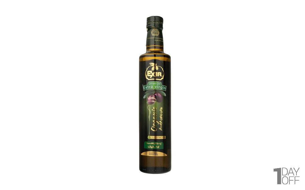 روغن زیتون فرابکر ارگاینک اکسیر مقدار 500 میلی‌لیتر 