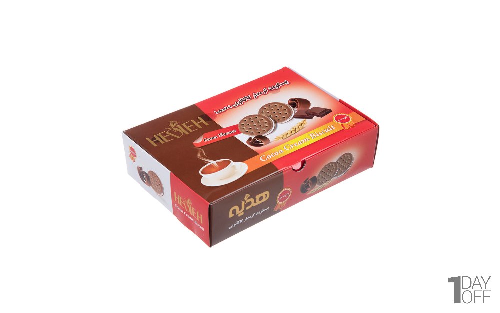 بیسکویت کرمدار کاکائویی هدیه مینو مقدار 450 گرم