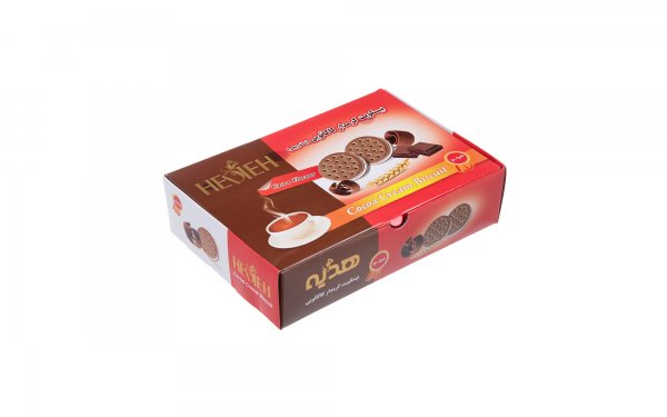 بیسکویت کرمدار کاکائویی هدیه مینو مقدار 450 گرم