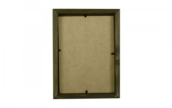 قاب عکس چوبی دست ساز ابعاد 15x20 سانتی‌متر رنگ گردویی