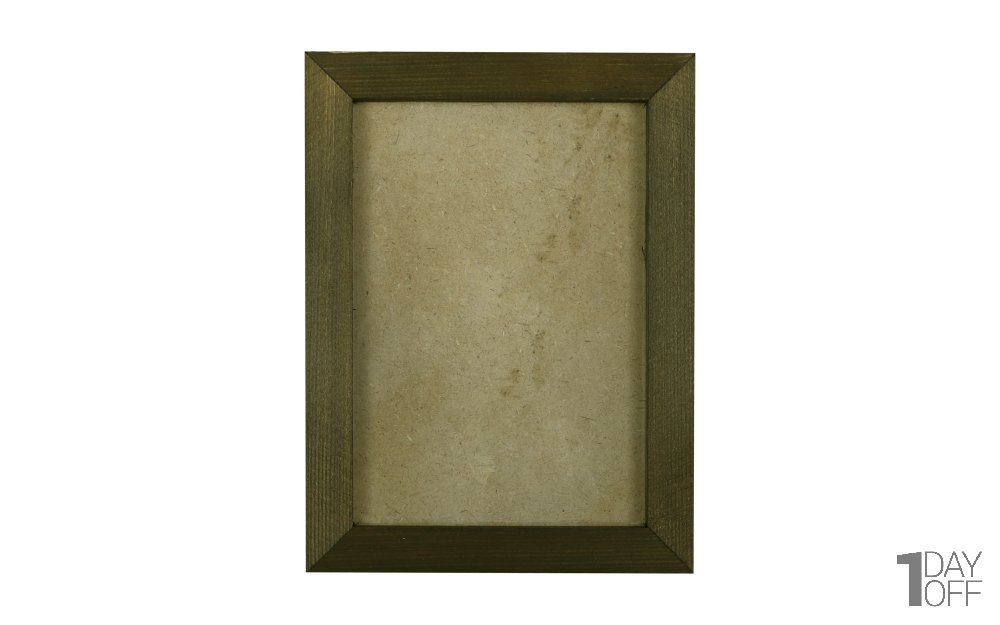 قاب عکس چوبی دست ساز ابعاد 15x20 سانتی‌متر رنگ گردویی