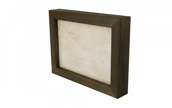 قاب عکس چوبی دست ساز ابعاد 15x20 سانتی‌متر رنگ گردویی
