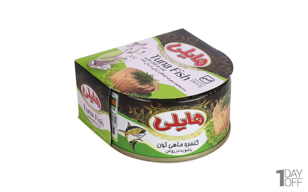 کنسرو ماهی تن با شوید در روغن هایلی مقدار 180 گرم