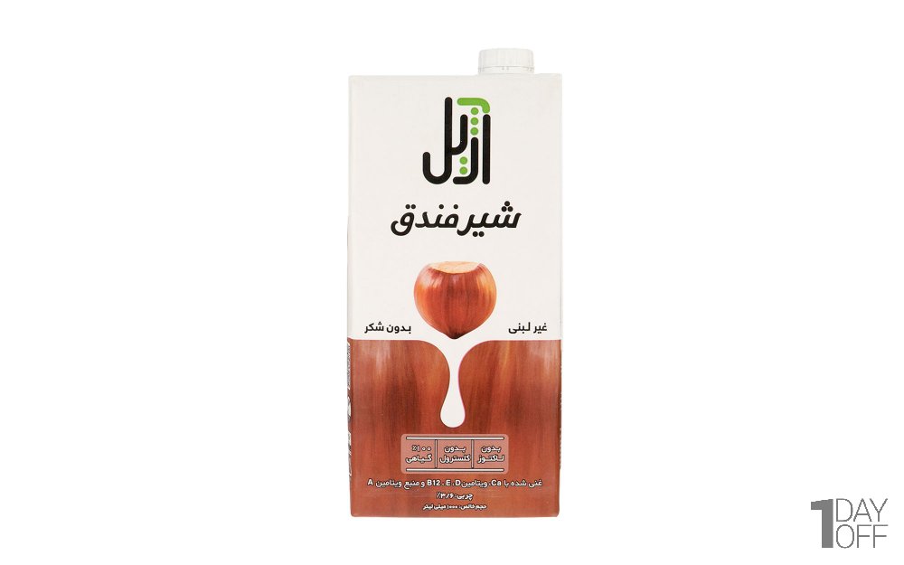 شیر غیر لبنی وگان فندق بدون شکر آژیل کاله مقدار 1 لیتر