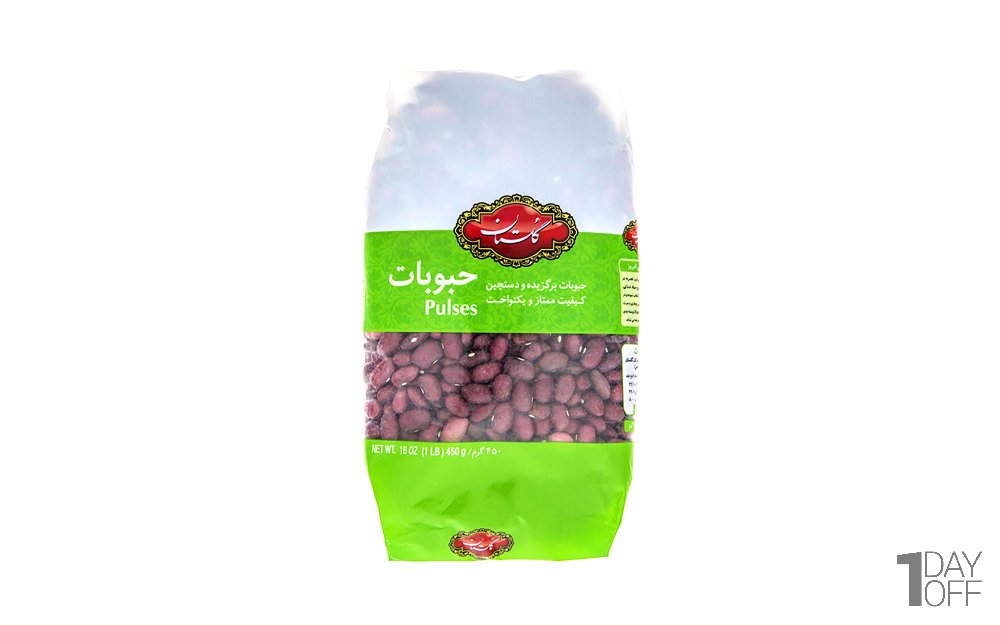 لوبیا قرمز گلستان مقدار 450 گرم