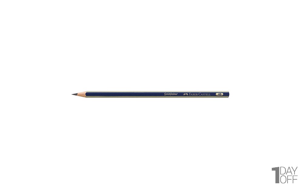 مداد مشکی فابر کاستل (Faber Castell) سری Goldfaber نوع 4B