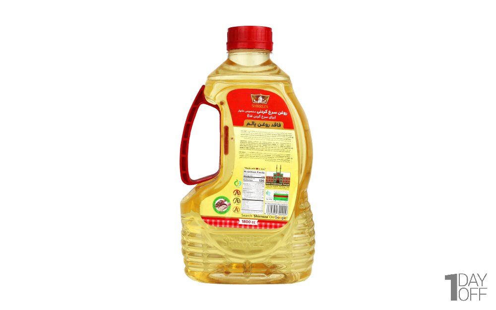 روغن سرخ‌کردنی حاوی روغن کنجد شیررضا مقدار 1.8 لیتر