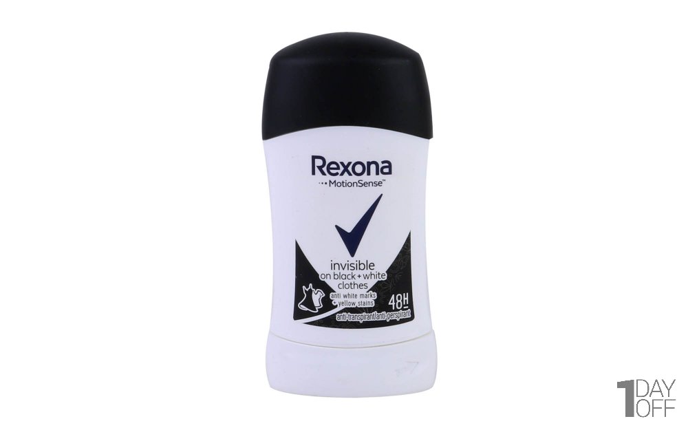 استیک ضدتعریق زنانه Invisible On Black & White Clothes رکسونا (Rexona) مقدار 40 میلی‌لیتر