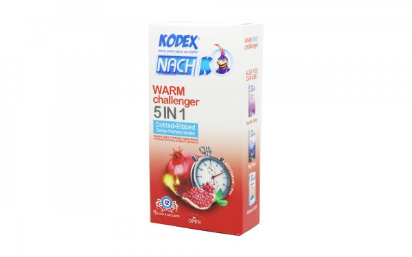 کاندوم ناچ کدکس (NachKodex) مدل Warm Challenger (5In1)