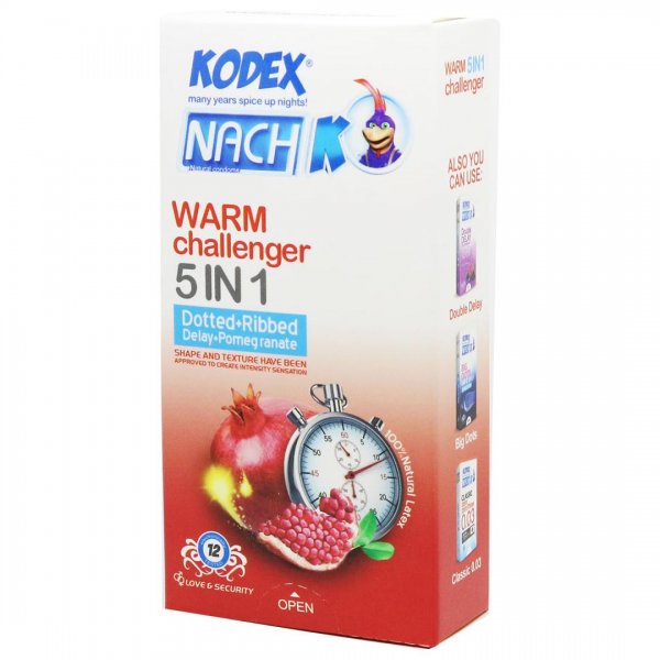 کاندوم ناچ کدکس (NachKodex) مدل Warm Challenger (5In1)