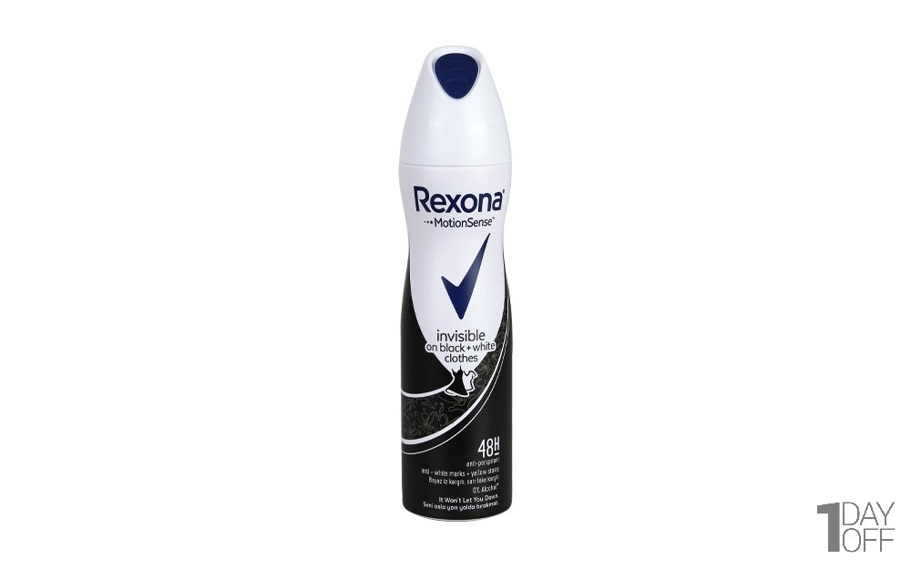 اسپری ضدتعریق Black & White رکسونا (Rexona) مقدار 150 میلی‌لیتر