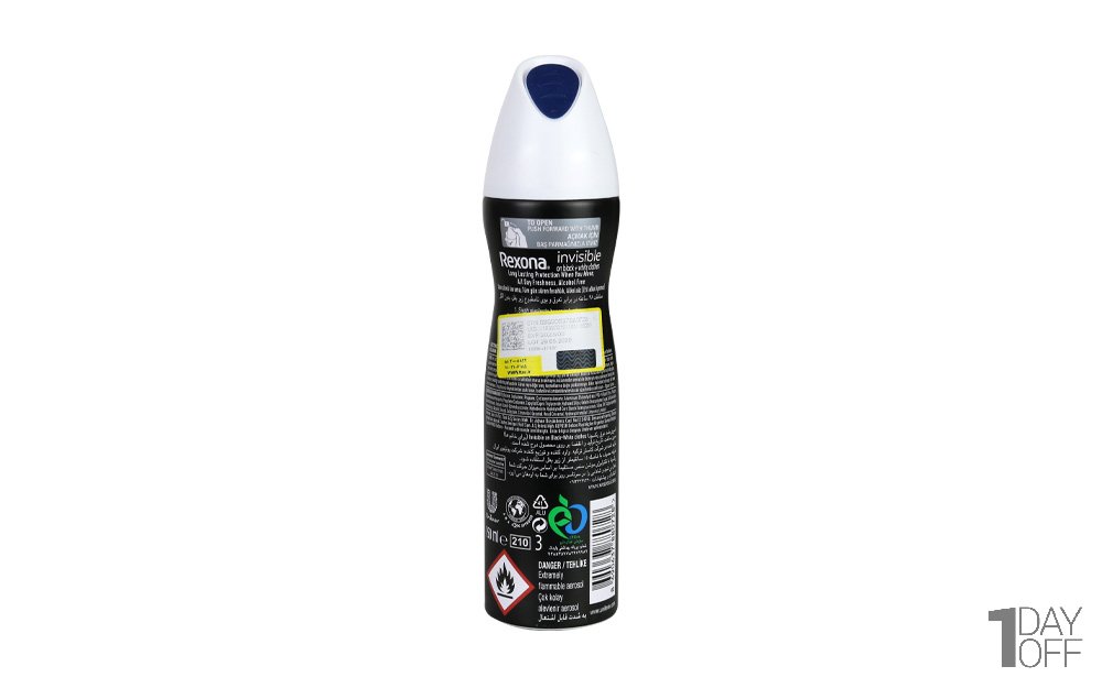 اسپری ضدتعریق Black & White رکسونا (Rexona) مقدار 150 میلی‌لیتر