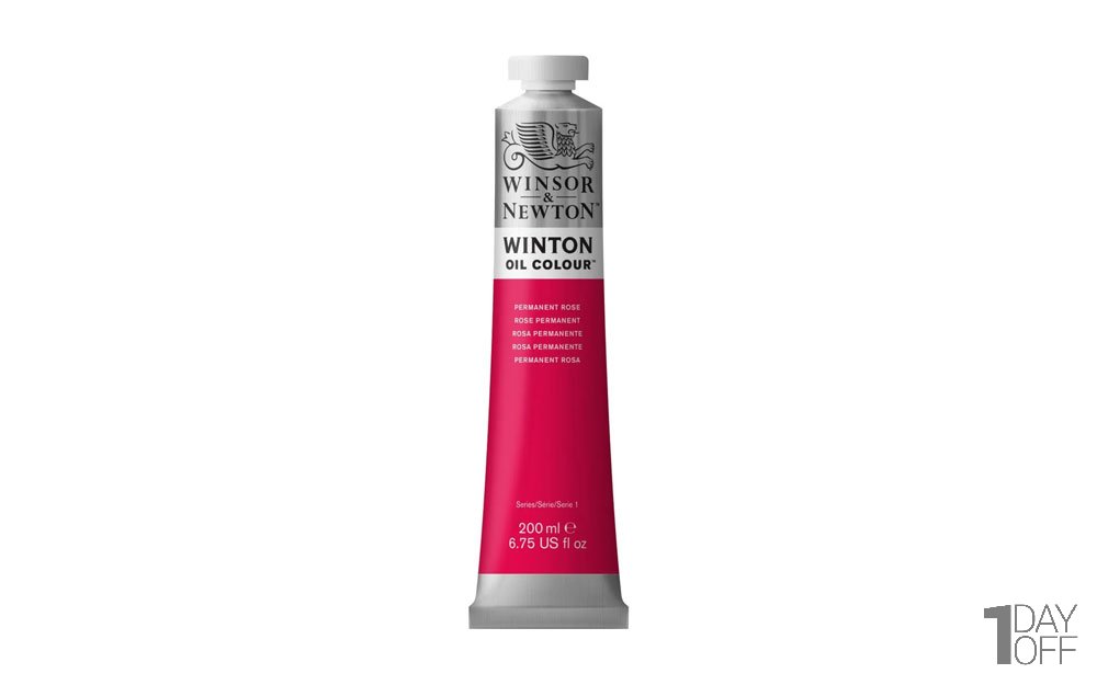 رنگ روغن وینزور (Winsor) سری Winton مقدار 200 میلی‌لیتر رنگ PERMANENT ROSE