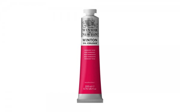 رنگ روغن وینزور (Winsor) سری Winton مقدار 200 میلی‌لیتر رنگ PERMANENT ROSE