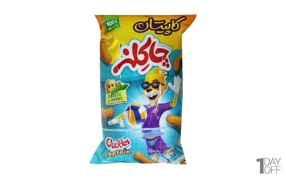 اسنک پنیر و سبزیجات کاپیتان چاکلز مقدار 50 گرم