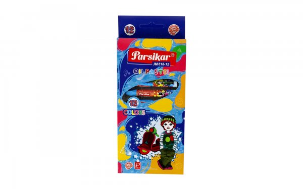 پاستل روغنی پارسیکار مدل JM618 بسته 12 عددی
