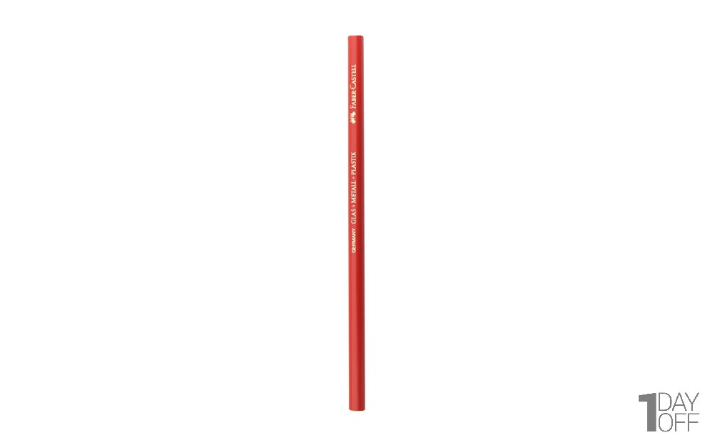 مداد گرافیت چرب گلاس فابر کاستل (Faber Castell) رنگ قرمز
