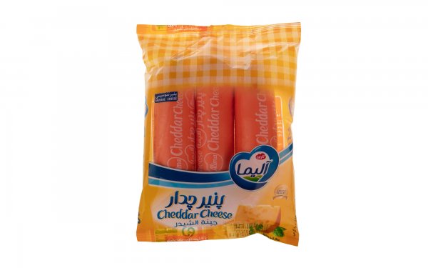 پنیر سوسیسی چدار آلیما بسته 3 عددی مقدار 100 گرم 