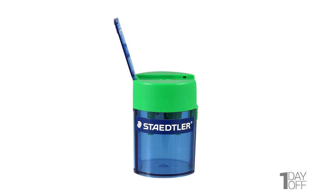 تراش استدلر (Staedtler) مدل 512-006 نوع مخزن‌دار رنگ سرمه‌ای شفاف 