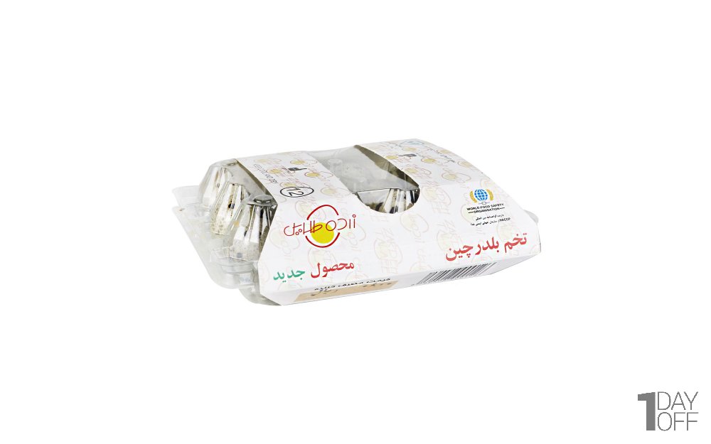 تخم بلدرچین زرده‌طلایی بسته 12 عددی 