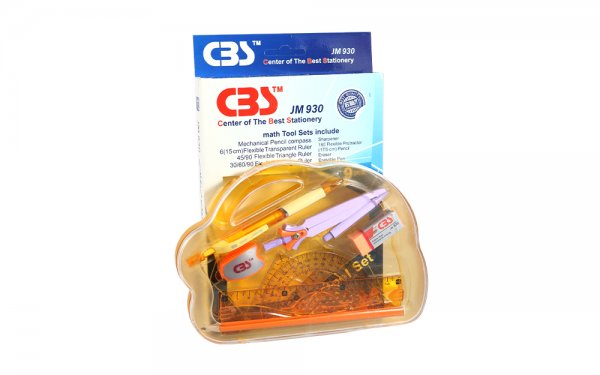 ست ریاضی سی‌بی‌اس (CBS) مدل JM 930 نوع ژله‌ای رنگ نارنجی
