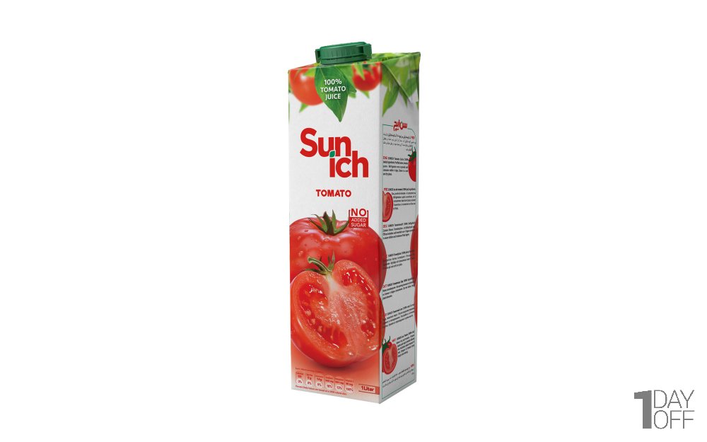 آب گوجه‌فرنگی سن‌ایچ مقدار 1 لیتر