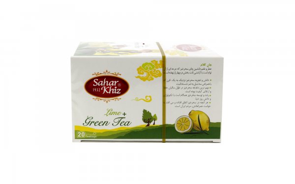 چای سبز کیسه‌ای لیمو سحرخیز بسته 20 عددی