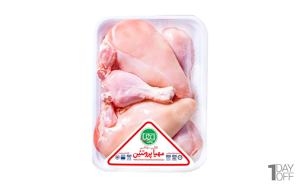 مرغ خرد شده بدون پوست مهیا پروتئین مقدار 1800 گرم