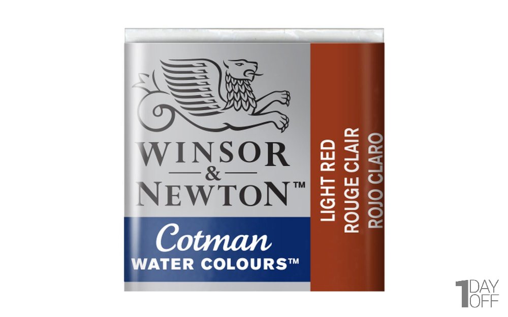 قرص آبرنگ وینزور (Winsor) سری Cotman رنگ LIGHT RED