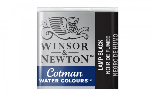 قرص آبرنگ وینزور (Winsor) سری Cotman رنگ LAMP BLACK