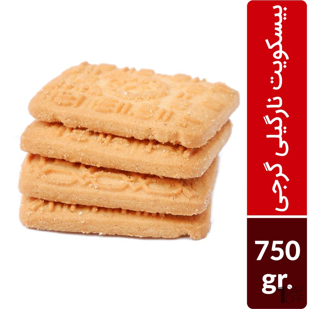 بیسکویت نارگیلی گرجی فله مقدار 750 گرم