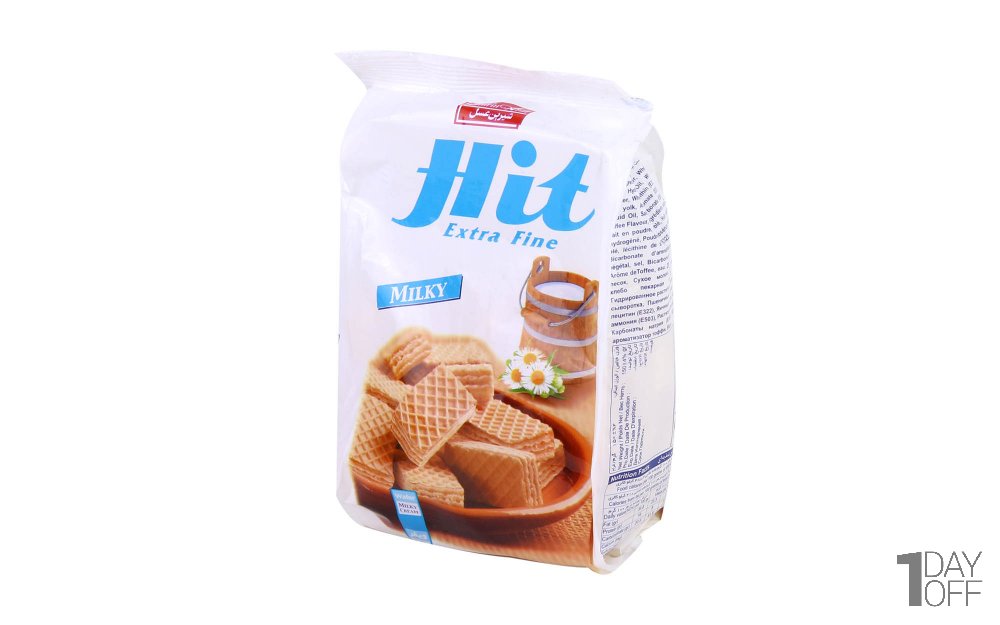 ویفر با کرم شیری هیت شیرین‌عسل مقدار 150 گرم